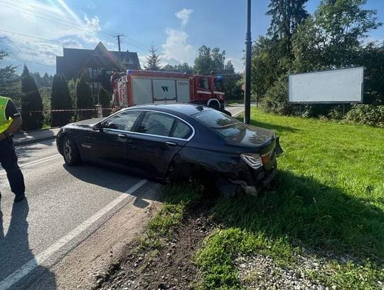 Zderzenie samochodów w Białce Tatrzańskiej. Wysoki mandat [ZDJĘCIA]