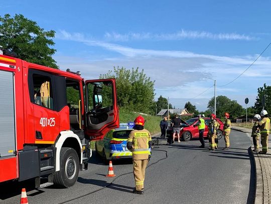 wypadek Bochnia, Krzyżanowicka, motocykl elektryczny, zderzenie, kolizja, służby ratunkowe