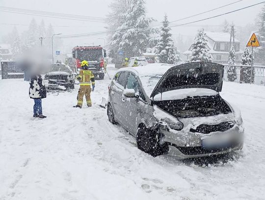 Chochołów, powiat nowotarski, gmina czarny Dunajec, na sygnale, trudne warunki zimowe, atak zimy na Podhalu