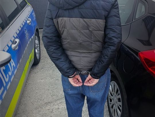Poszukiwany mężczyzna zatrzymany przez policję.