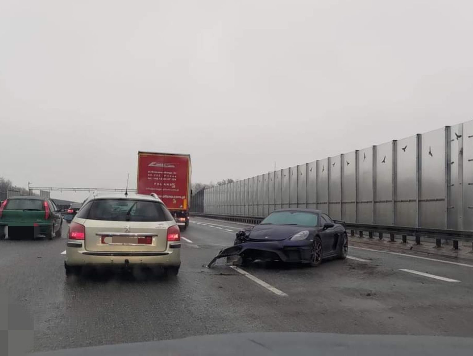 Kolejny Wypadek Na Autostradzie A4. Tym Razem Pod Wieliczką