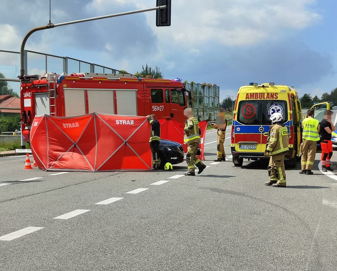 W tragicznym wypadku na DK94 w Wieliczce zginął 16-letni motocyklista