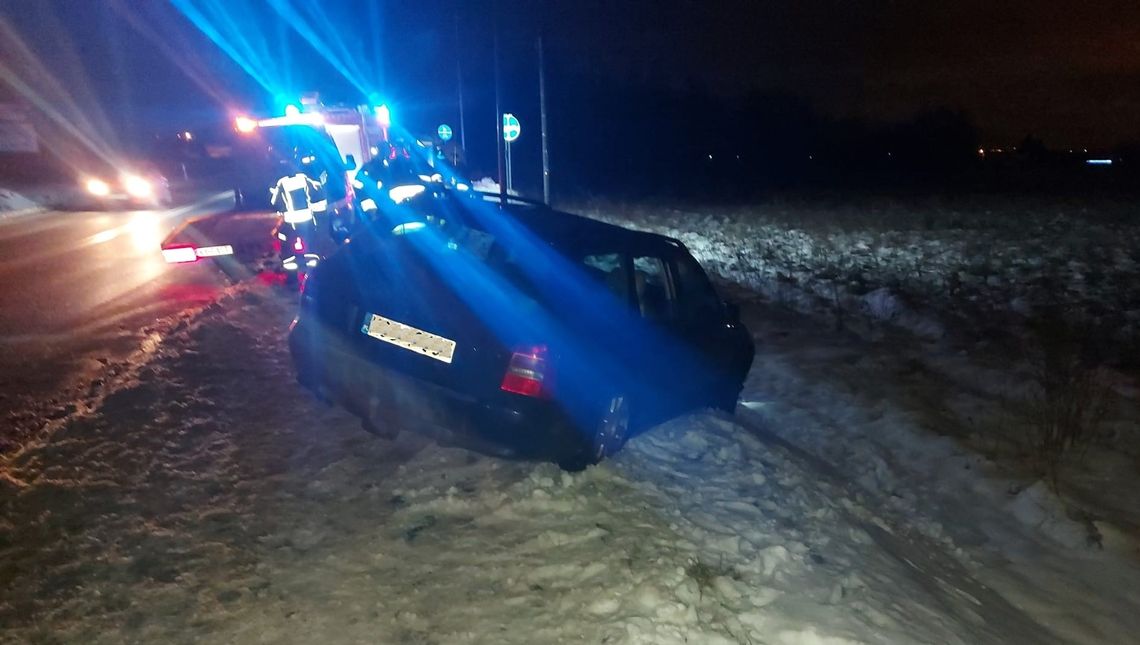 Na zdjęciu samochód marki Audi, którego kierowca z 2,6 promila alkoholu został zatrzymany