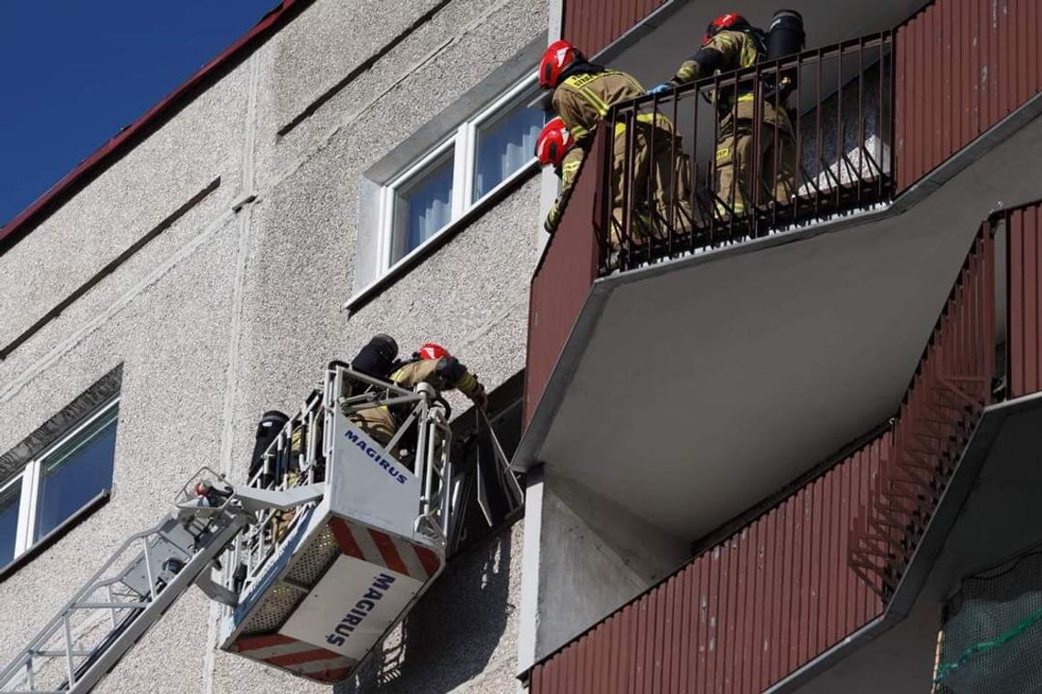 Akcja strażaków na ulicy Wężyka w Nowej Hucie [ZDJĘCIA]