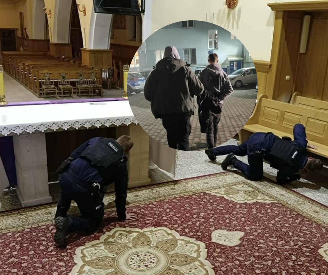 Tenczyn, powiat myślenicki, głupi żart 18-latka, alarm bombowy w kościele na terenie tenczyna, głupi żart, alarm i bomba w kościele