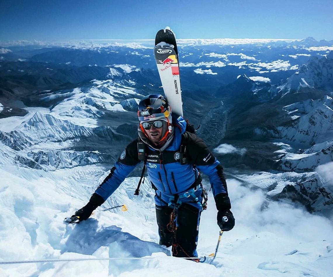 Andrzej Bargiel, zjazd Andrzeja Bargiela z Mount Everestu, zjazd na nartach, Himalaje, góry, ekstremalny wyczyn