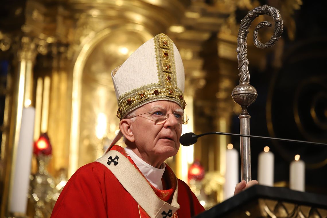 Arcybiskup Marek Jędraszewski, homilia arcybiskupa, XXXIII Pielgrzymka Rodzin Archidiecezji Krakowskiej do Kalwarii Zebrzydowskiej, Kalwaria Zebrzydowska, Pielgrzymka Rodzin