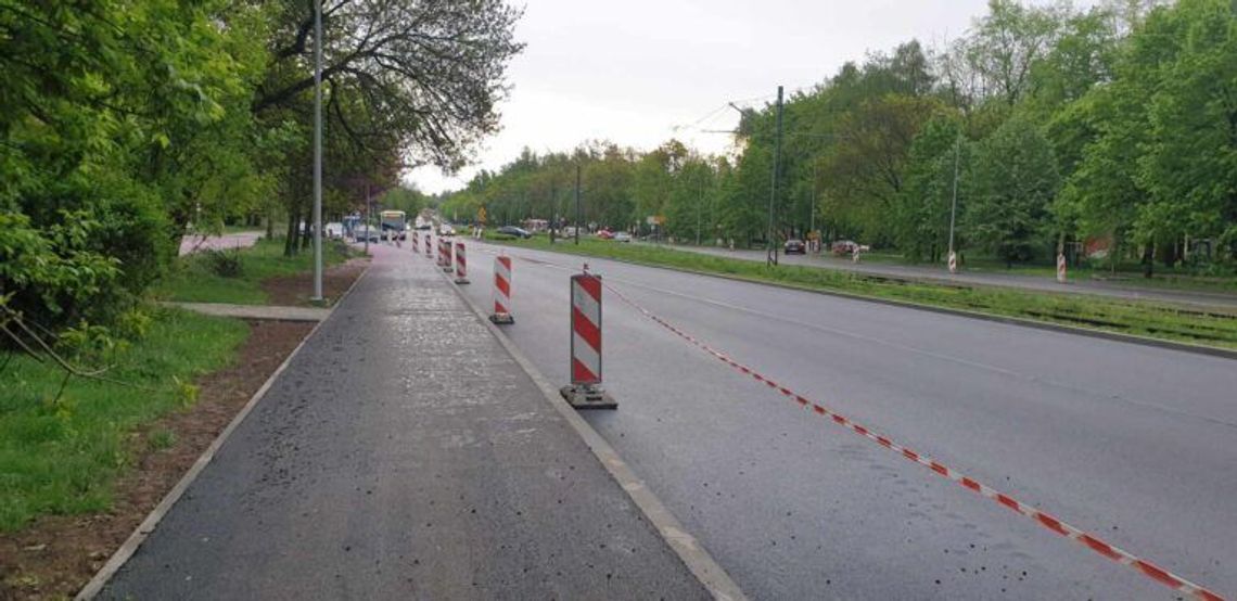 Na zdjęciu prace drogowe na jednej z ulic w Krakowie