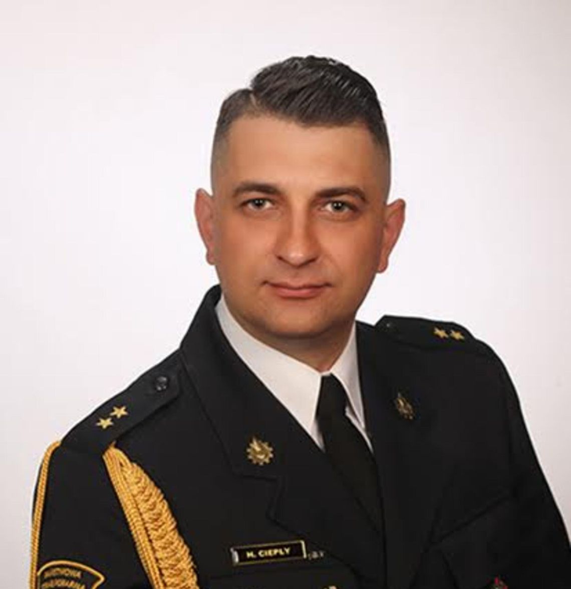 kpt. Hubert Ciepły, Państwowa Straż Pożarna, Komenda Wojewódzka PSP w Krakowie, Kraków, Małopolska, awans Huberta Ciepłego