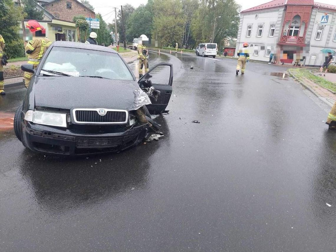 Zderzenie samochodów w miejscowości Bolesław