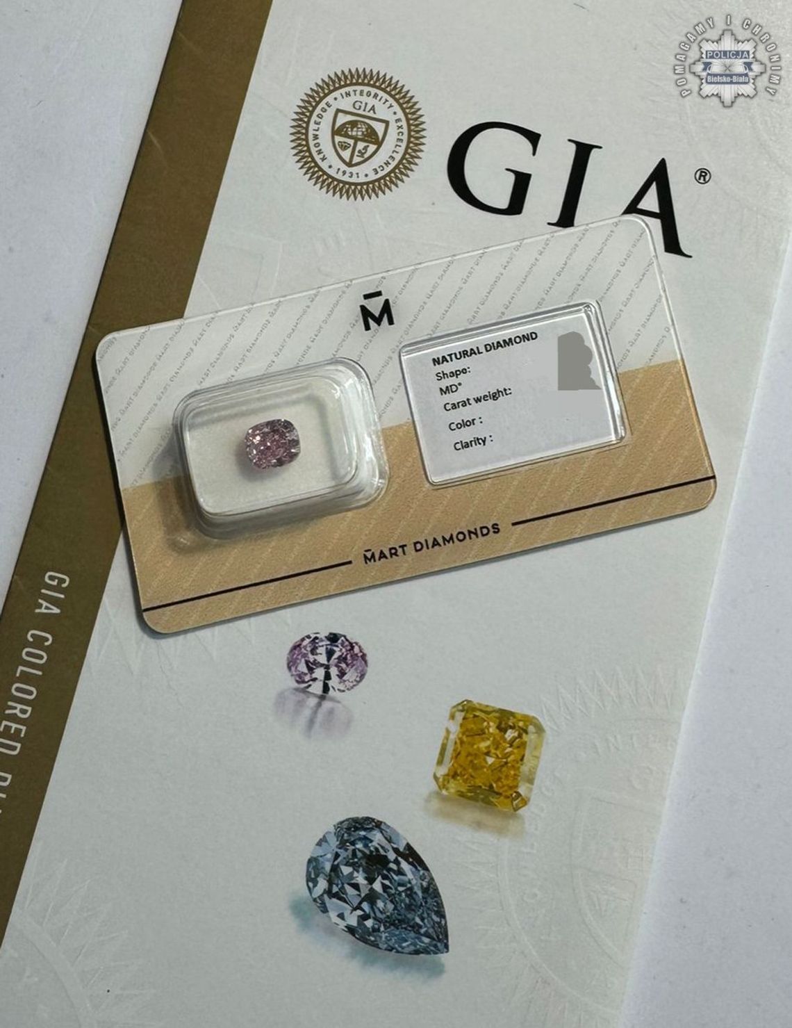 Skradzione diamenty.