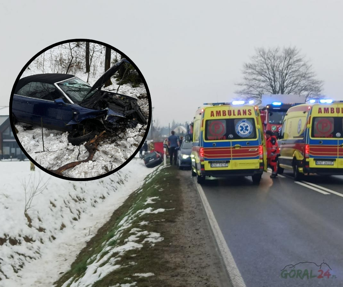 Czarny Dunajec, Podhale, wypadki w czarnym Dunajcu, na sygnale, osoby ranne, dzieci, akcja ratunkowa