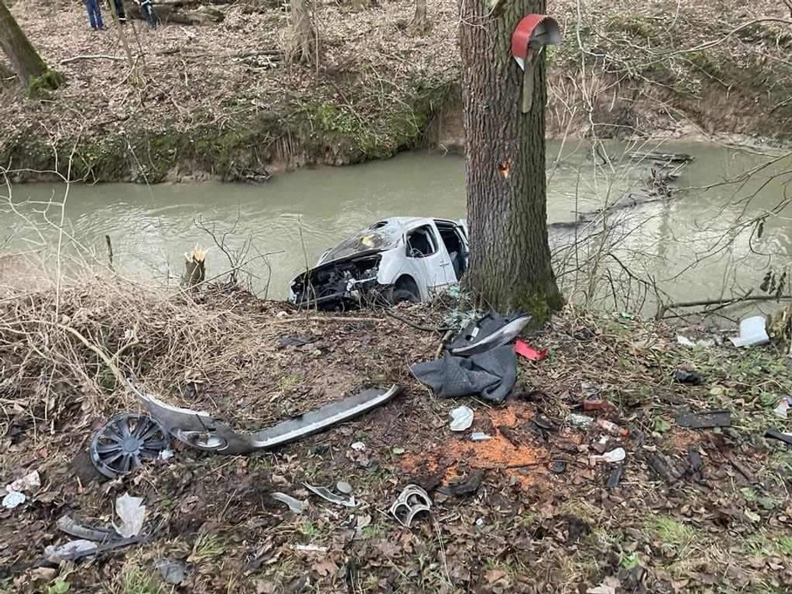 Na zdjęciu miejsce tragicznego wypadku w miejscowości Czechy