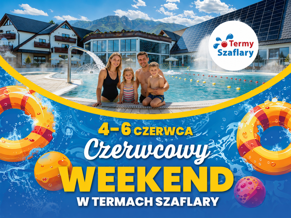 Długi weekend czerwcowy w Szaflarach. Trzydniowy program atrakcji w termach Długi weekend czerwcowy w Szaflarach. Trzydniowy program atrakcji w termach