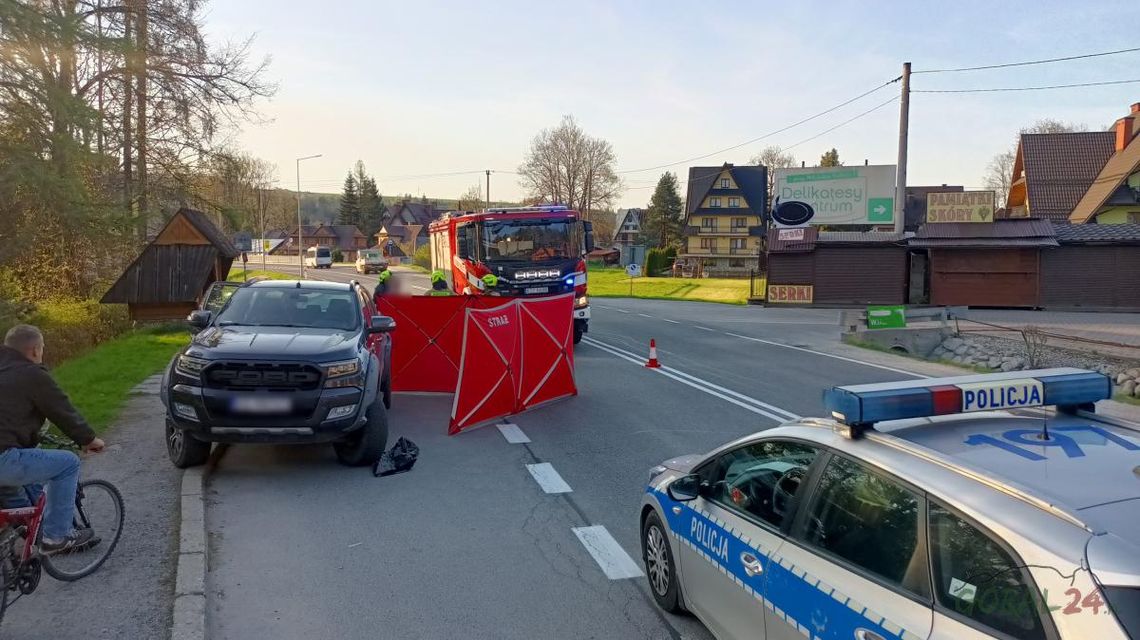 Zakopianka wypadek, Biały Dunajec wypadek, Poronin wypadek, korek Zakopianka, utrudnienia Zakopianka