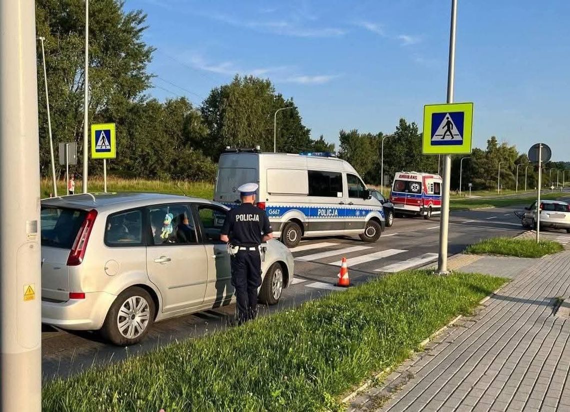 wypadek Tarnów, potrącenie Tarnów, 12-latka potrącona, wypadek rowerzysty Tarnów, ul. Jana Pawła II wypadek