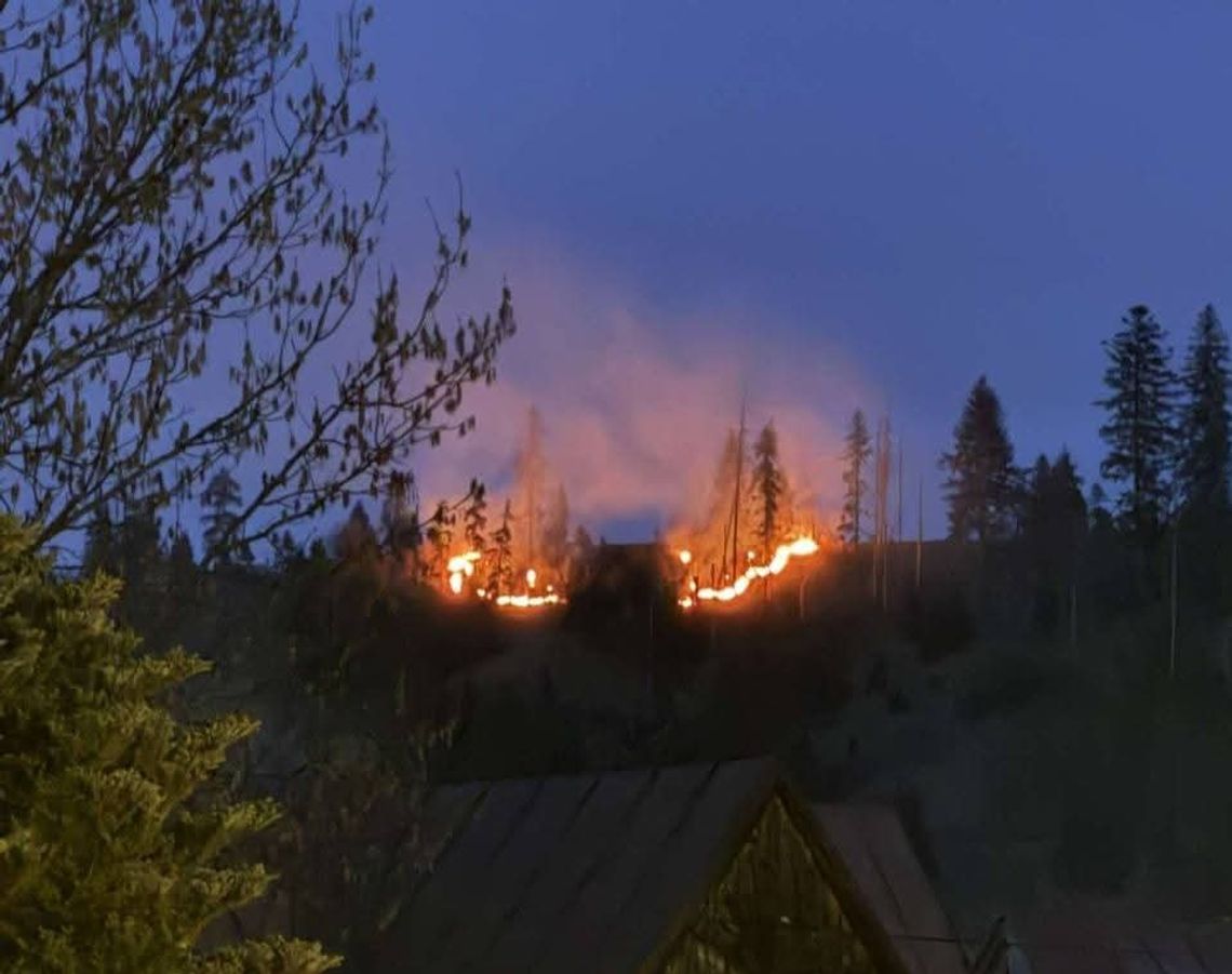 Stasikówka, gmina Poronin, Poronin, Podhale, pożar lasu, pożar lasu w Stasikówce, powiat tatrzański