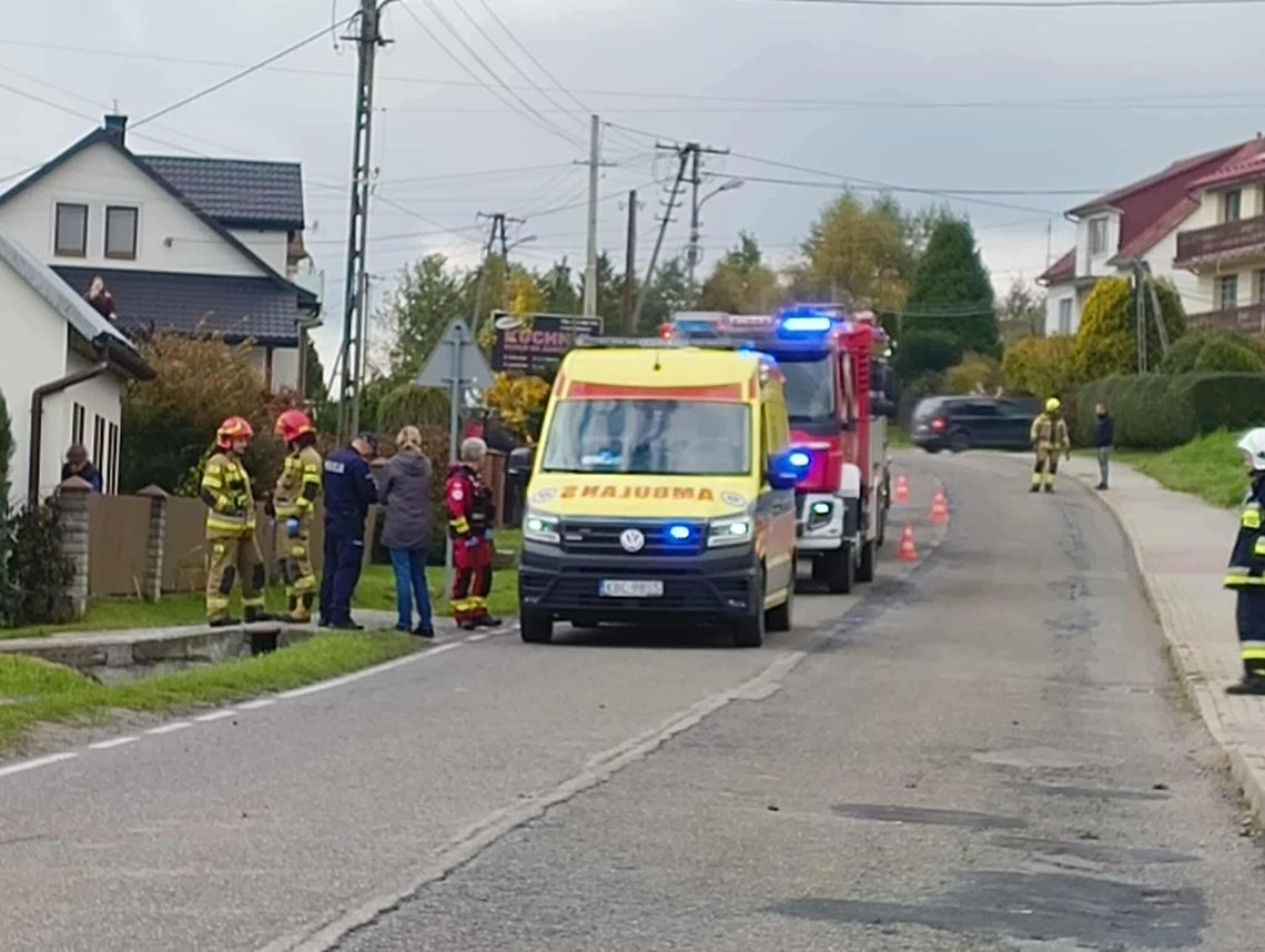Wypadek w Kobylu, Kobyle, powiat bocheński, Bochnia, lotnicze pogotowie ratunkowe, śmigłowiec LPR, akcja ratownicza, akcja ratunkowa