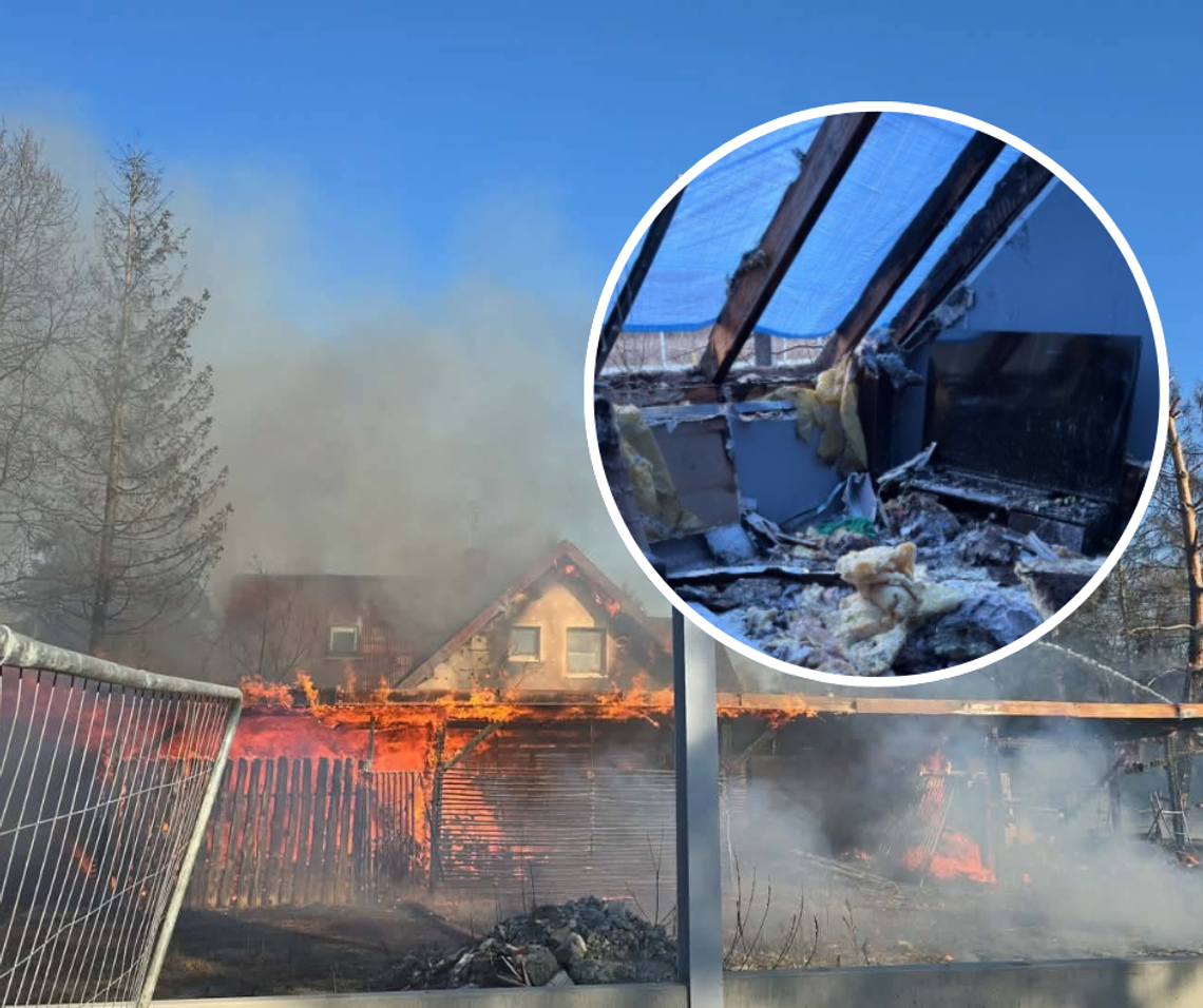 Zabierzów, pożar w Zabierzowie, zbiórka na odbudowę domu po pożarze w Zabierzowie, powiat krakowski, na sygnale, straż pożarna