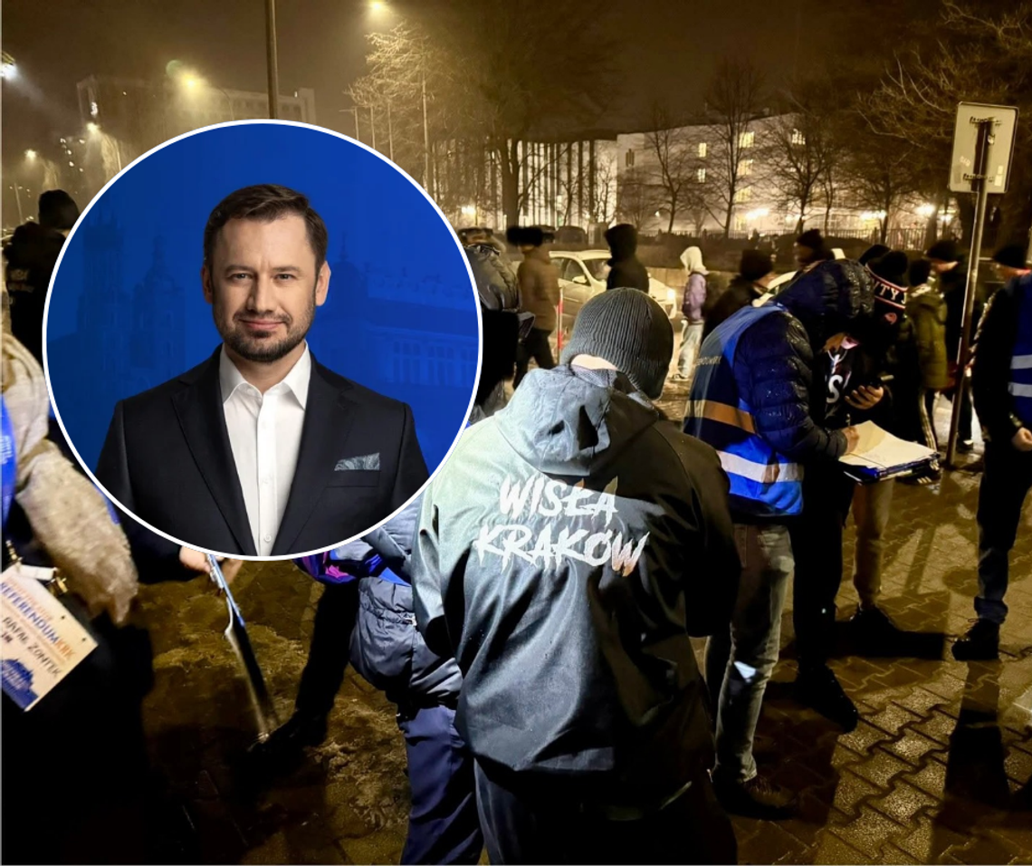 Wisła Kraków, mecz Wisły Kraków, referendum w Krakowie, odwołanie Aleksandra Miszalskiego, odwołanie rady miasta Krakowa, referendum, Kraków