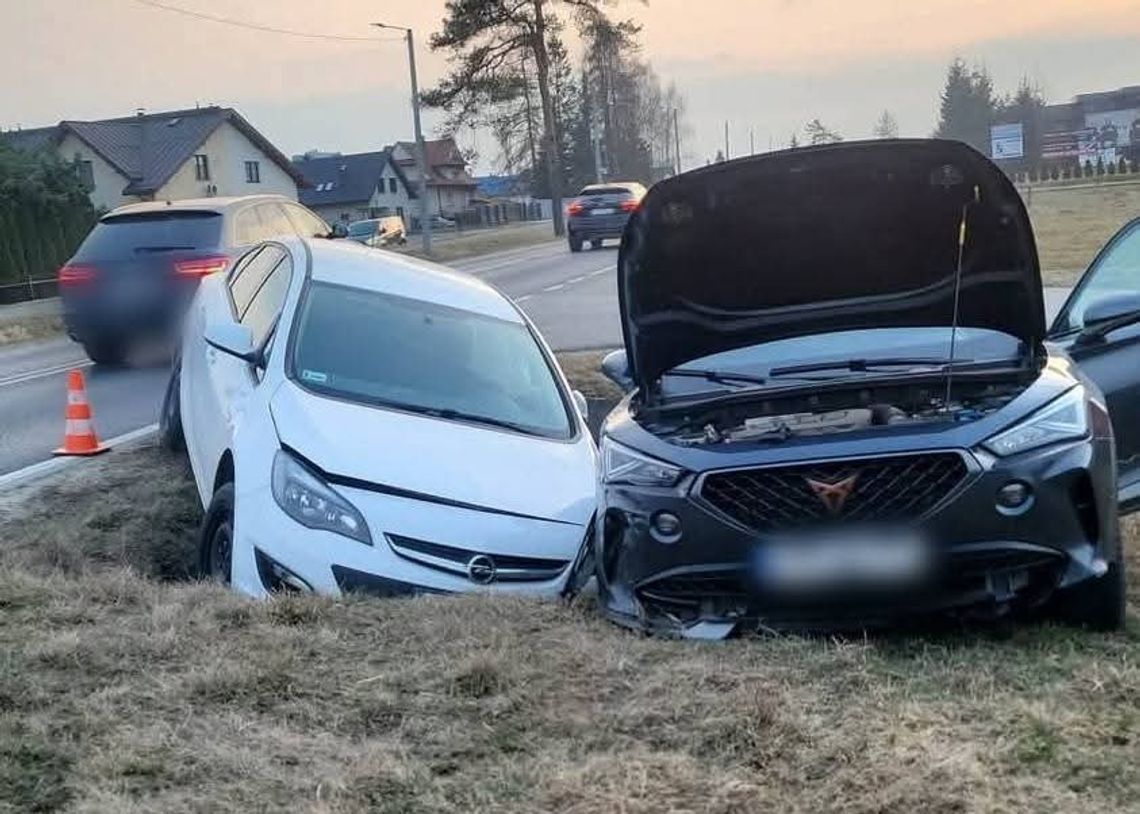 Rogoźnik, Podhale, powiat nowotarski, zderzenie samochodów, wypadek drogowy, kolizja drogowa