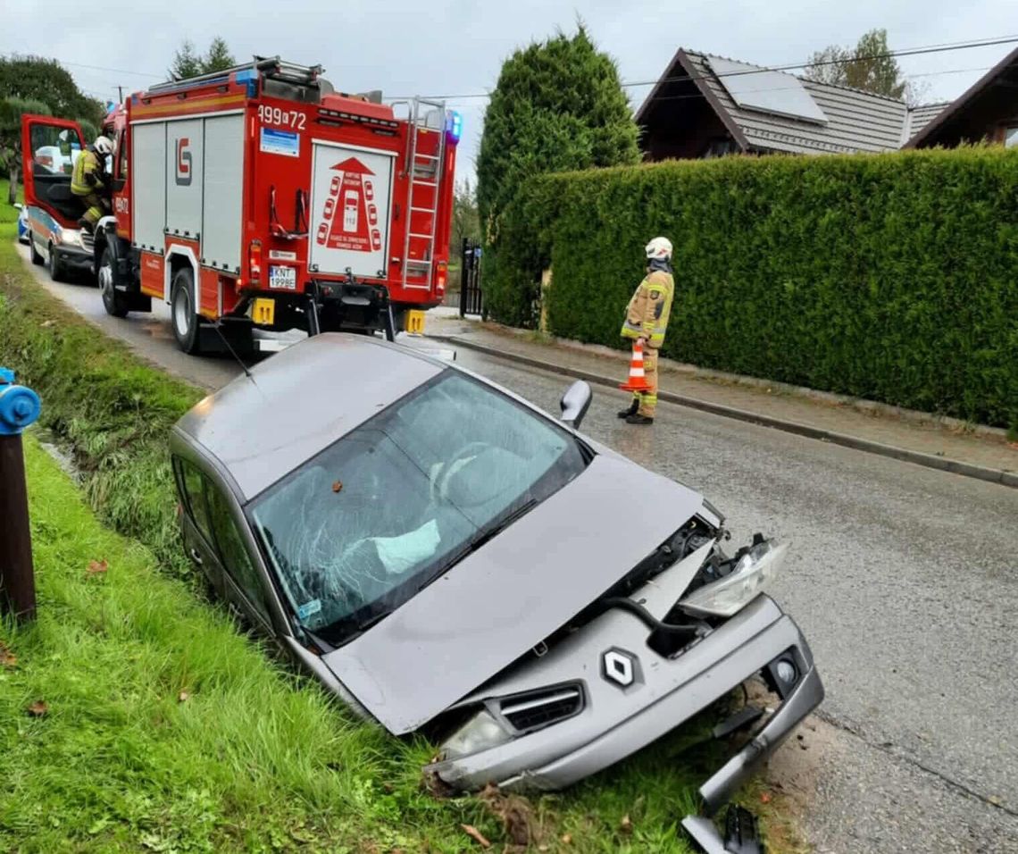 Raba Wyżna, wypadek na Podhalu, kolizja drogowa, Podhale, powiat nowotarski, straż pożarna, strażacy, akcja ratunkowa