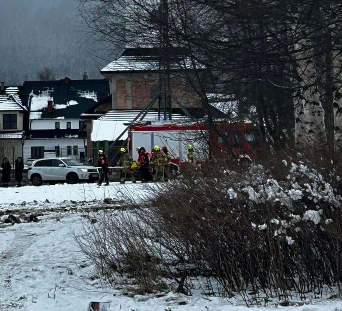 Na zdjęciu miejsce wypadku na Bachledzkim Wierchu w Zakopanem