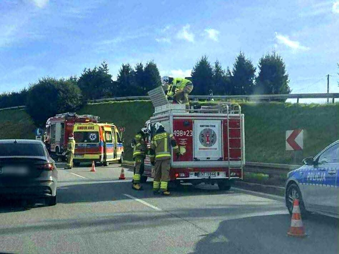 Zakopianka, Chabówka, Kraków, Zakopane, Podhale, wypadek drogowy, wypadek motocyklisty, zdarzenie drogowe