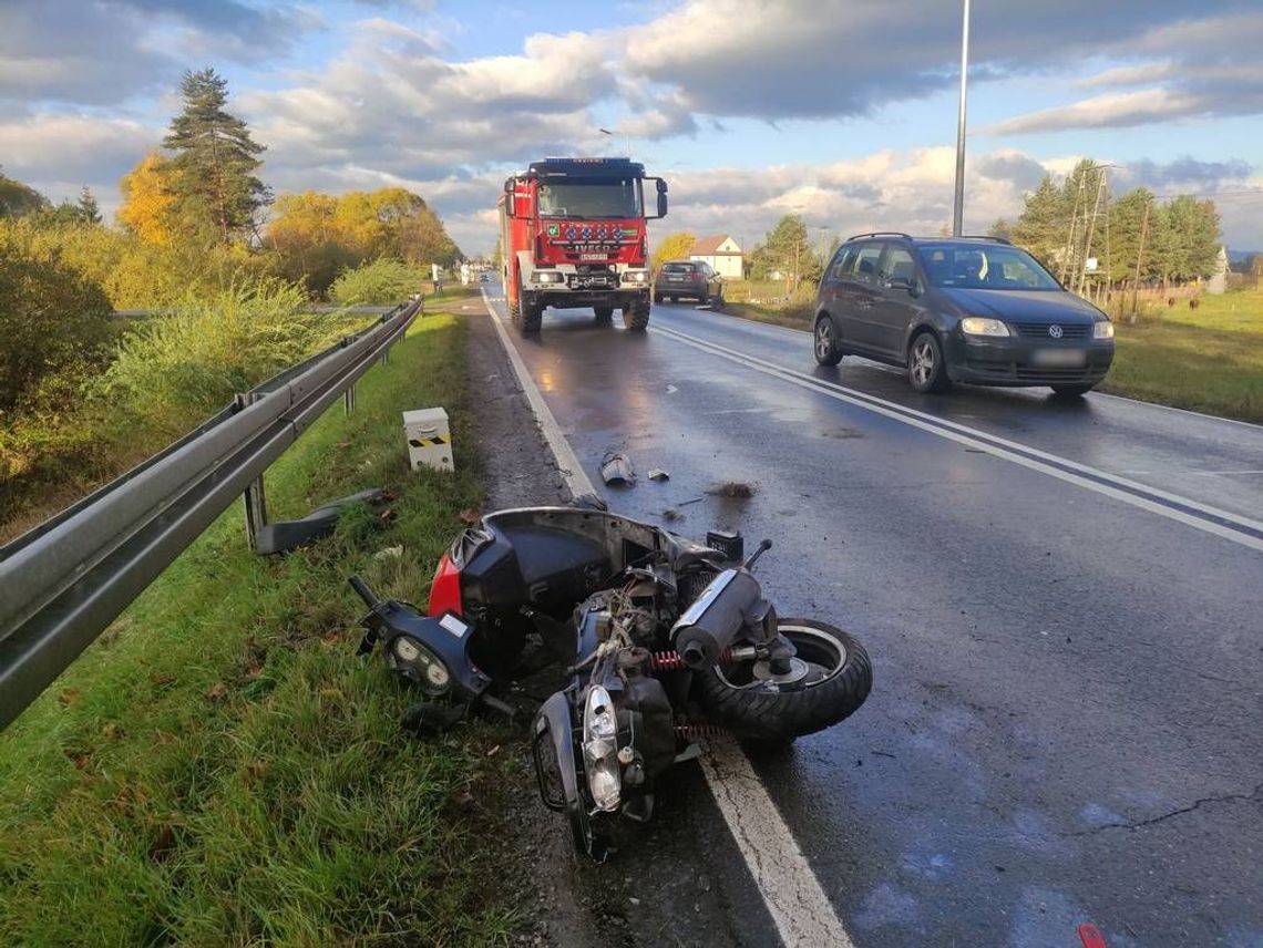 Groźny wypadek na granicy Czarnego Dunajca i Wróblówki (ZDJĘCIA)