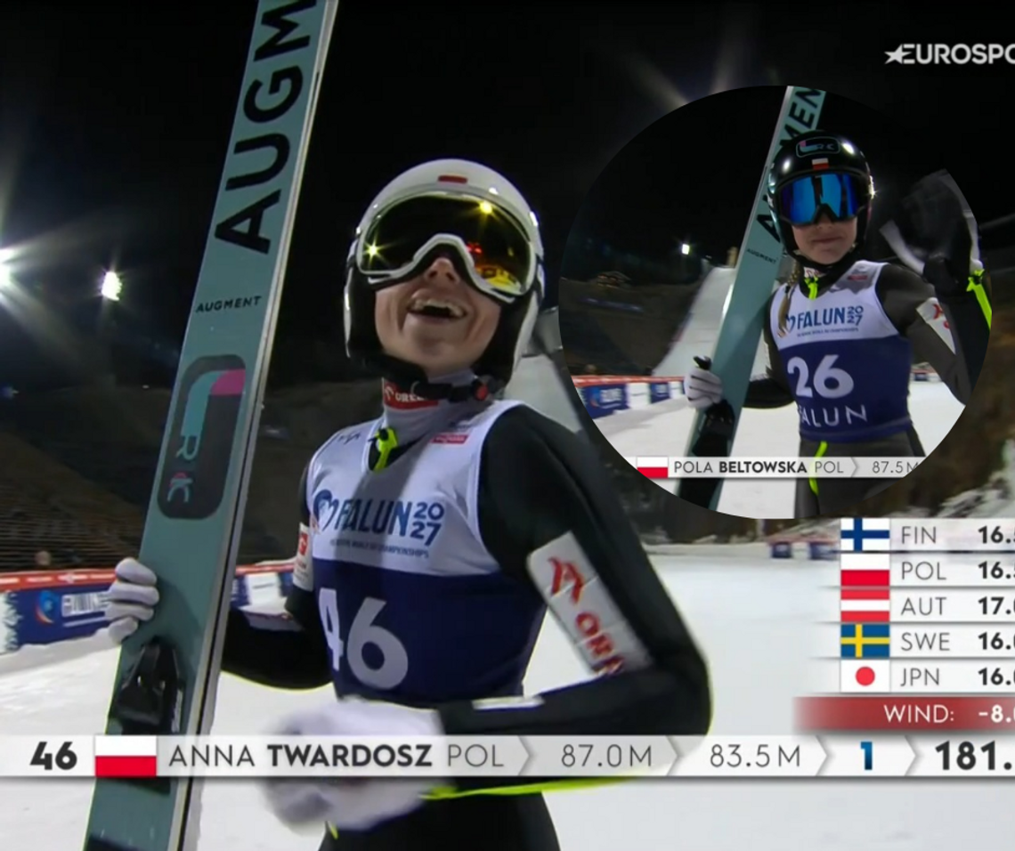 Anna Twardosz, Pola Bełtowska, falun, puchar świata w falun, skoki narciarskie, skoczkinie narciarskie