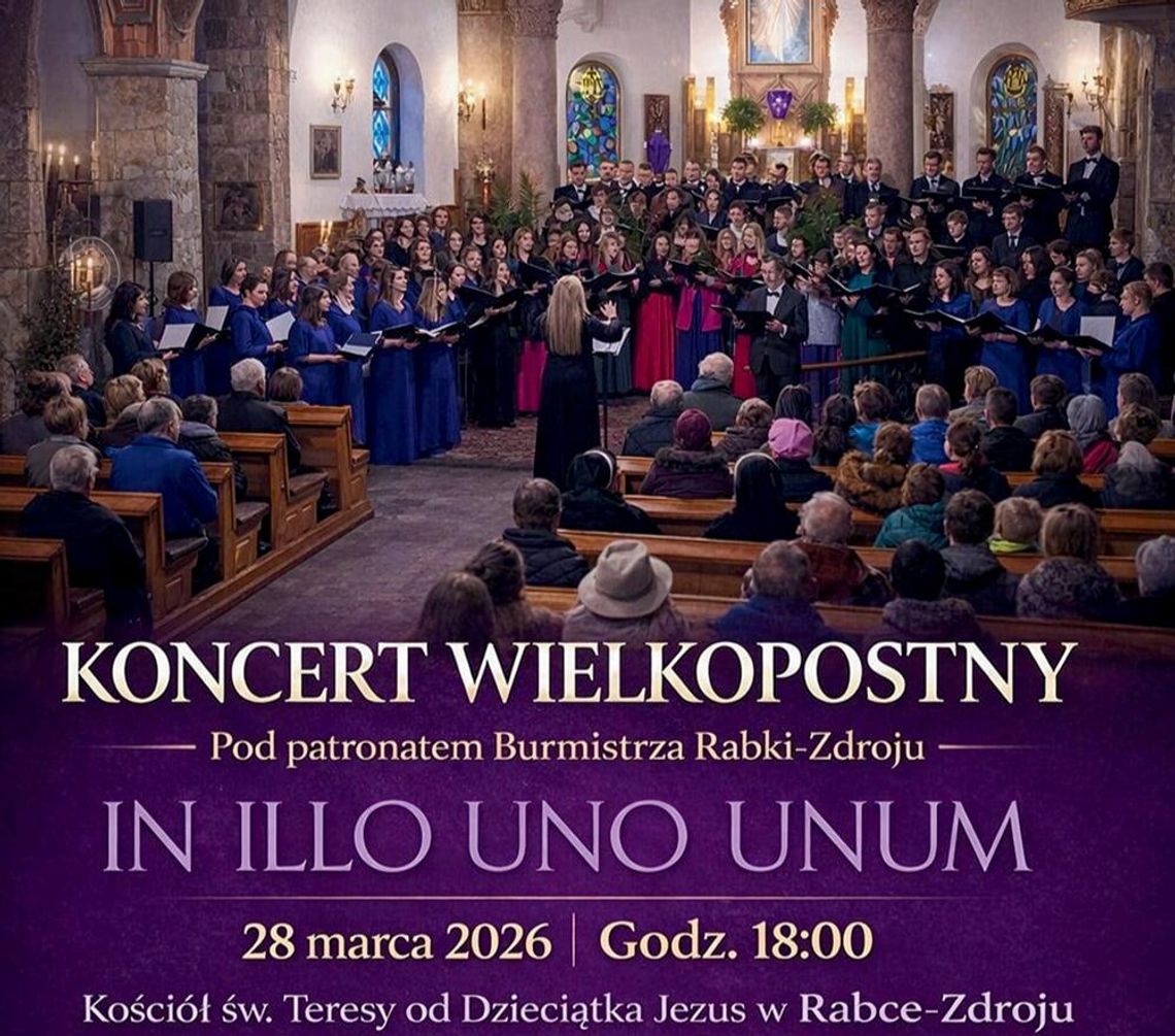 In Illo Uno Unum: Wyjątkowy Koncert Wielkopostny w Rabce-Zdroju już 28 marca
