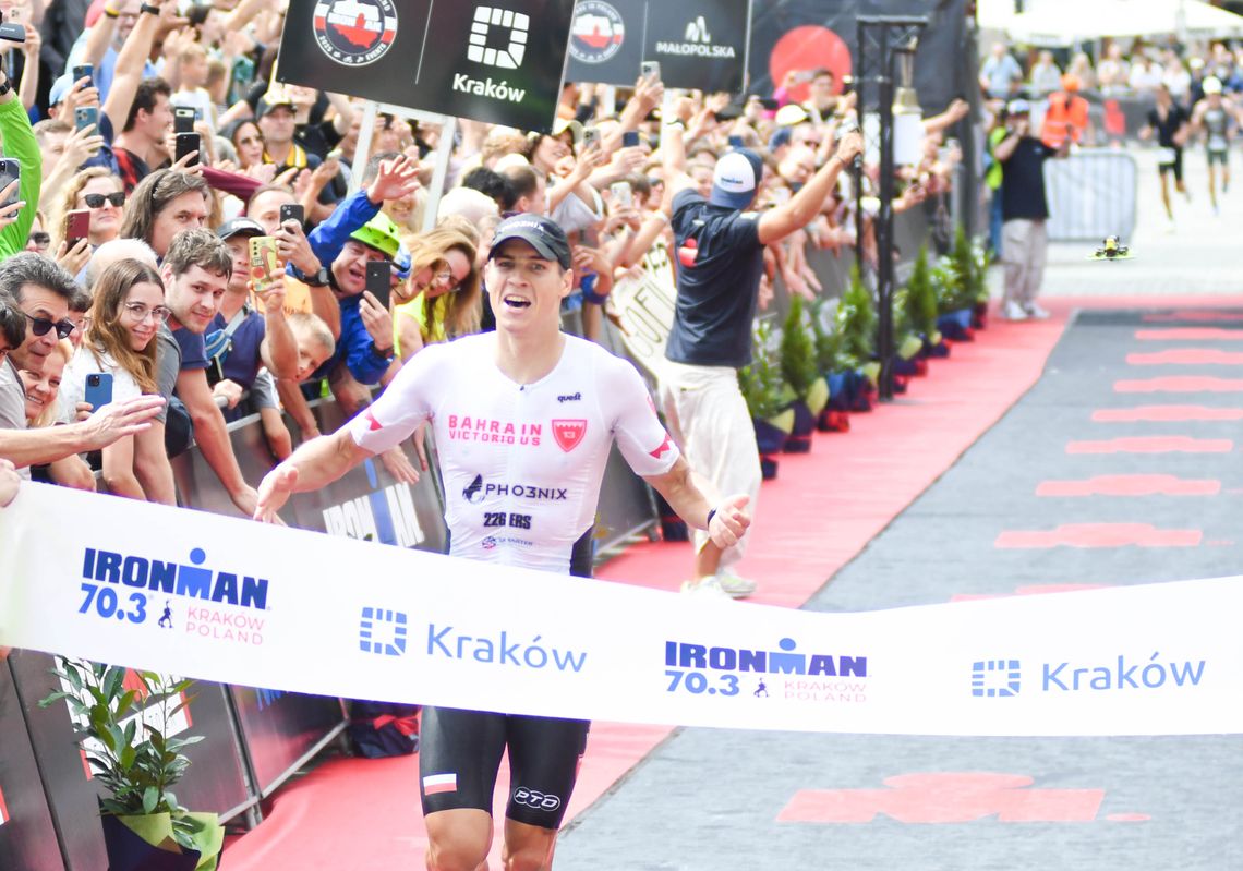 IRONMAN 70.3 Kraków, Kacper Stępniak, IRONMAN Kraków, triathlon Kraków, wyniki IRONMAN 70.3