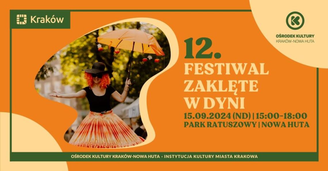 12 edycja Festiwalu Zaklęte w Dyni odbędzie się 15 września