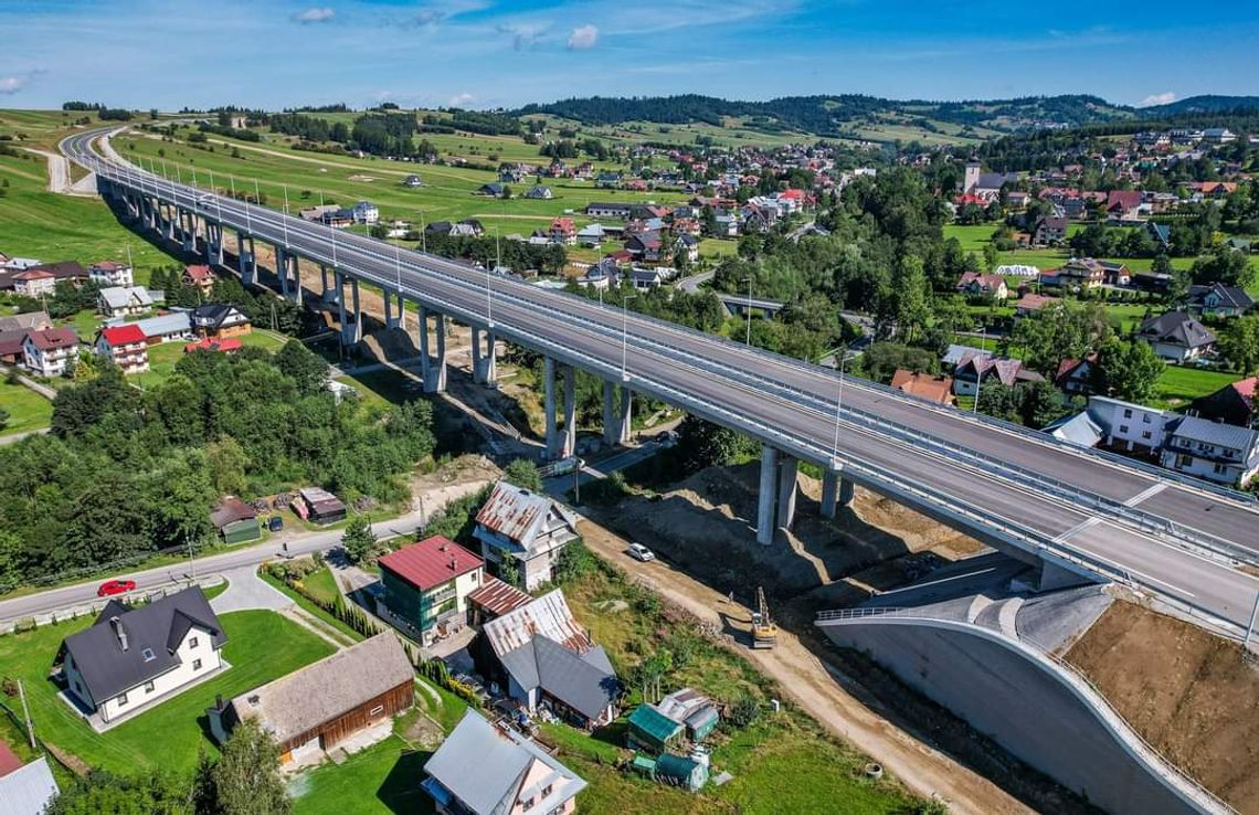 Nowa Zakopianka na odcinku Rdzawka - Nowy Targ będzie przejezdna od piątku 30 sierpnia