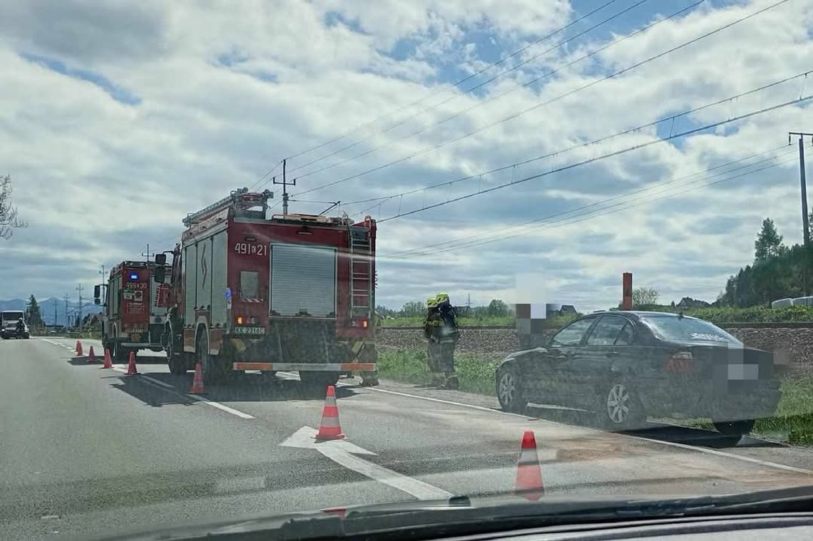 karambol Szaflary, Zakopianka, wypadek Szaflary, utrudnienia w ruchu Szaflary, DK47 wypadek
