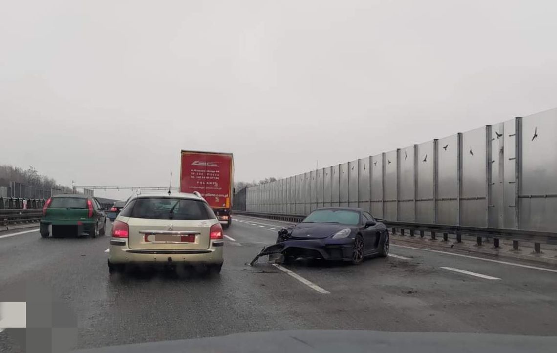 Kolejny wypadek na autostradzie A4. Tym razem pod Wieliczką