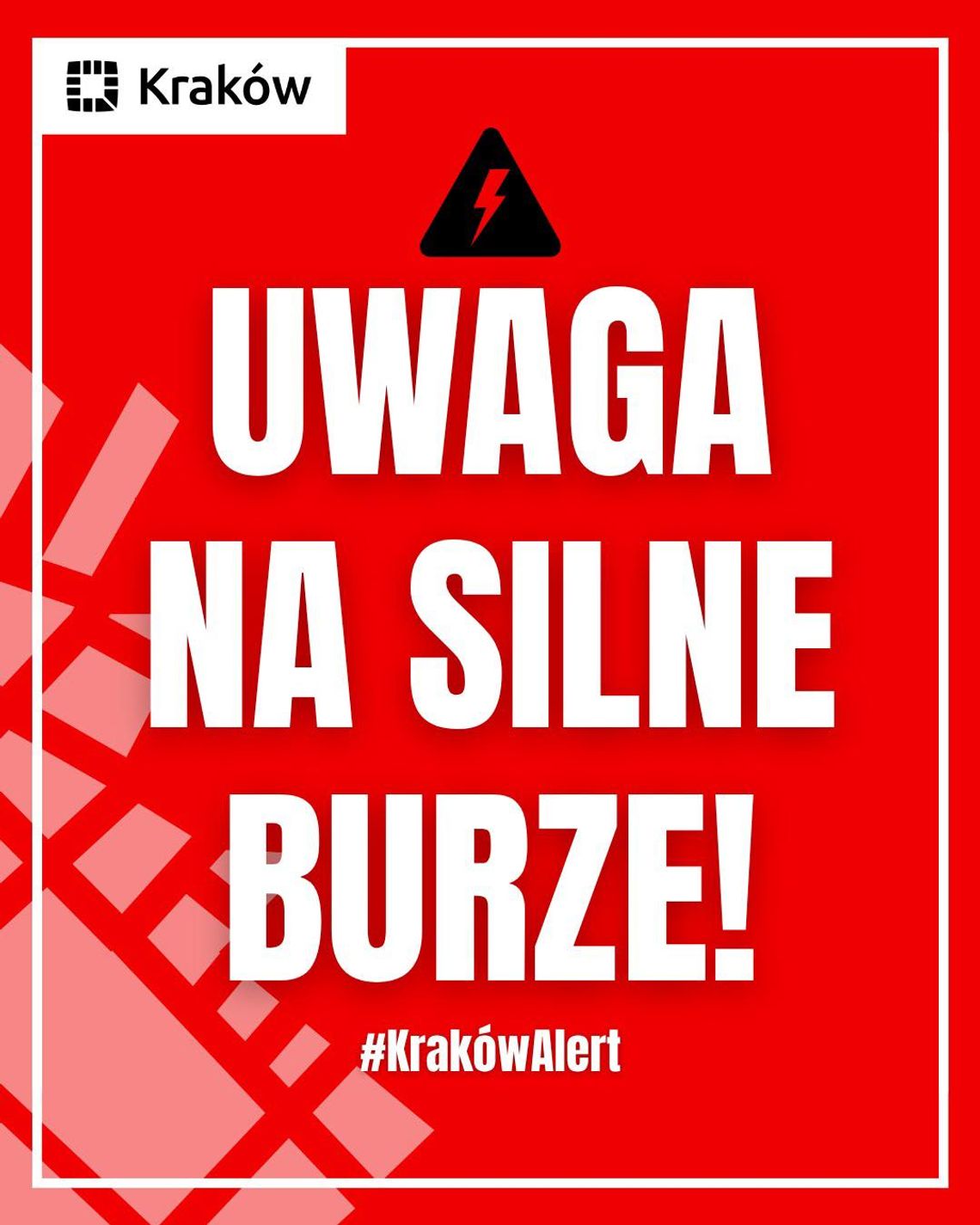 Uwaga na silne burze.