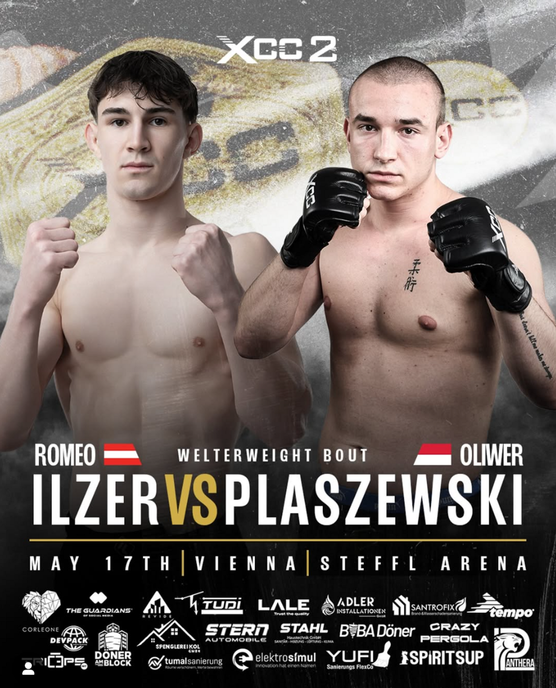 Plakat walki Romeo Ilzer vs. Oliwier Płaszewski