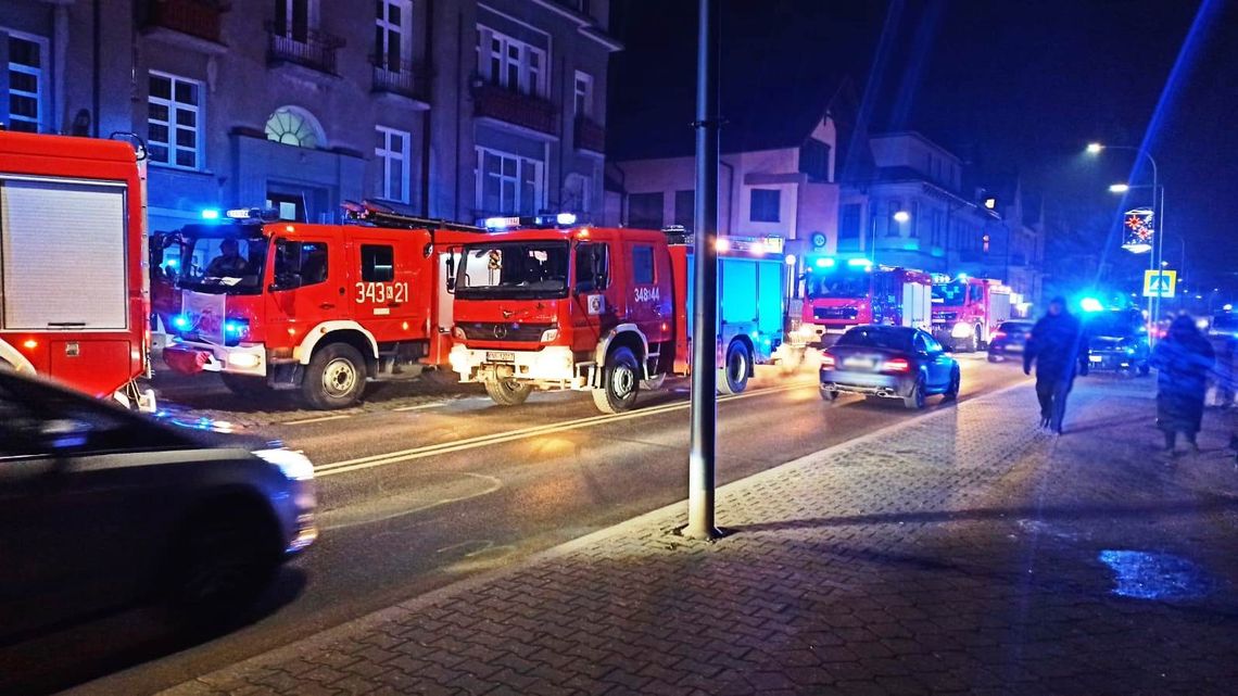 Krynica-Zdrój. Pożar poddasza budynku na ulicy Kraszewskiego (GALERIA)