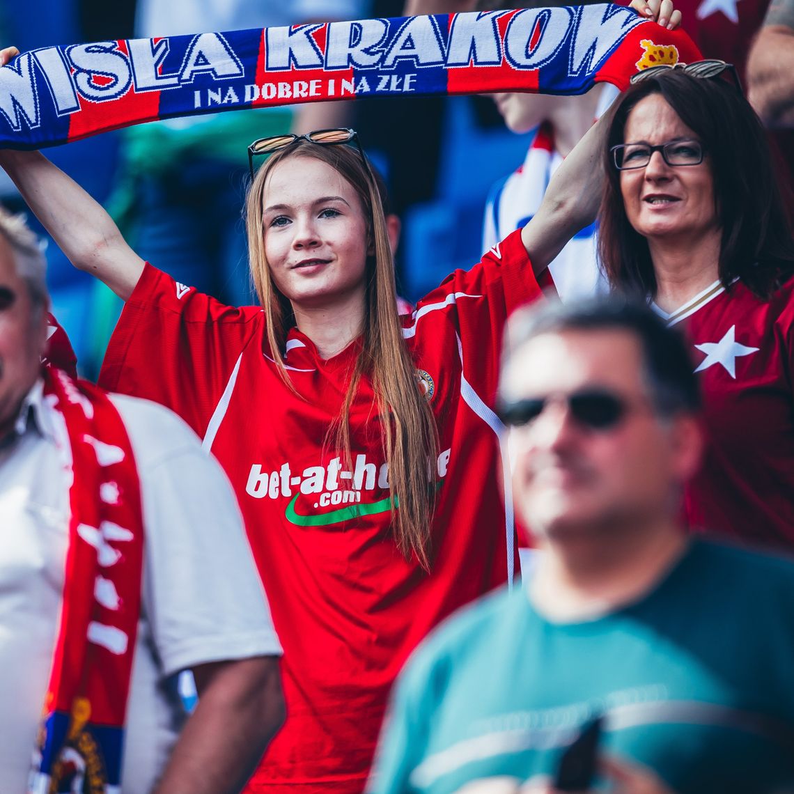 Na zdjęciu kibice Wisły Kraków