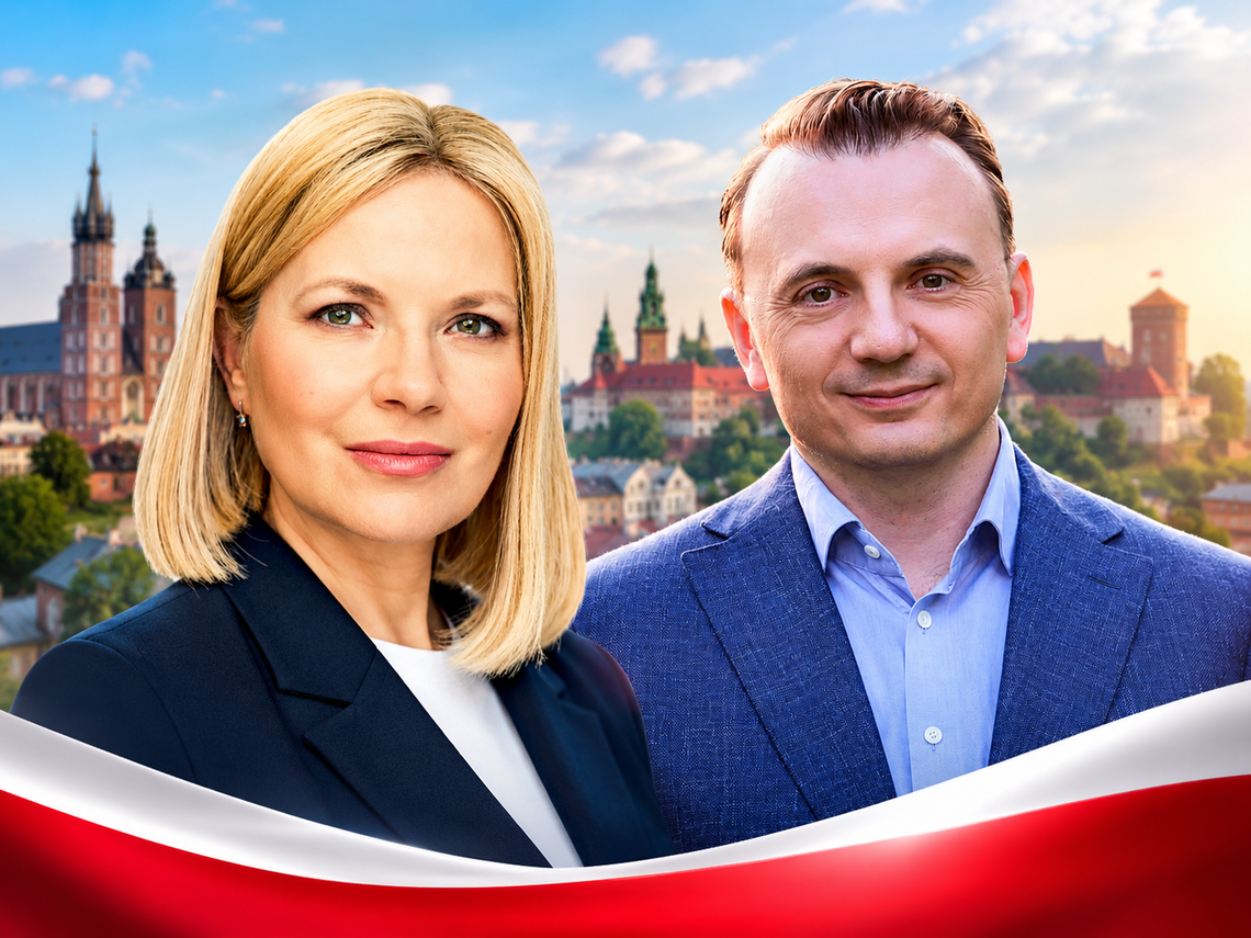 Łukasz Gibała wygrywa z dużą przewagą nad Moniką Piątkowską. Świetny wynik Michała Drewnickiego Łukasz Gibała wygrywa z dużą przewagą nad Moniką Piątkowską. Świetny wynik Michała Drewnickiego