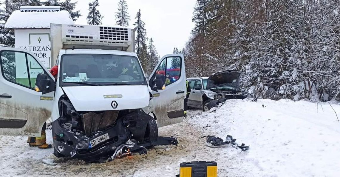 Małe Ciche. Jedna osoba została poszkodowana w wypadku (ZDJĘCIA)