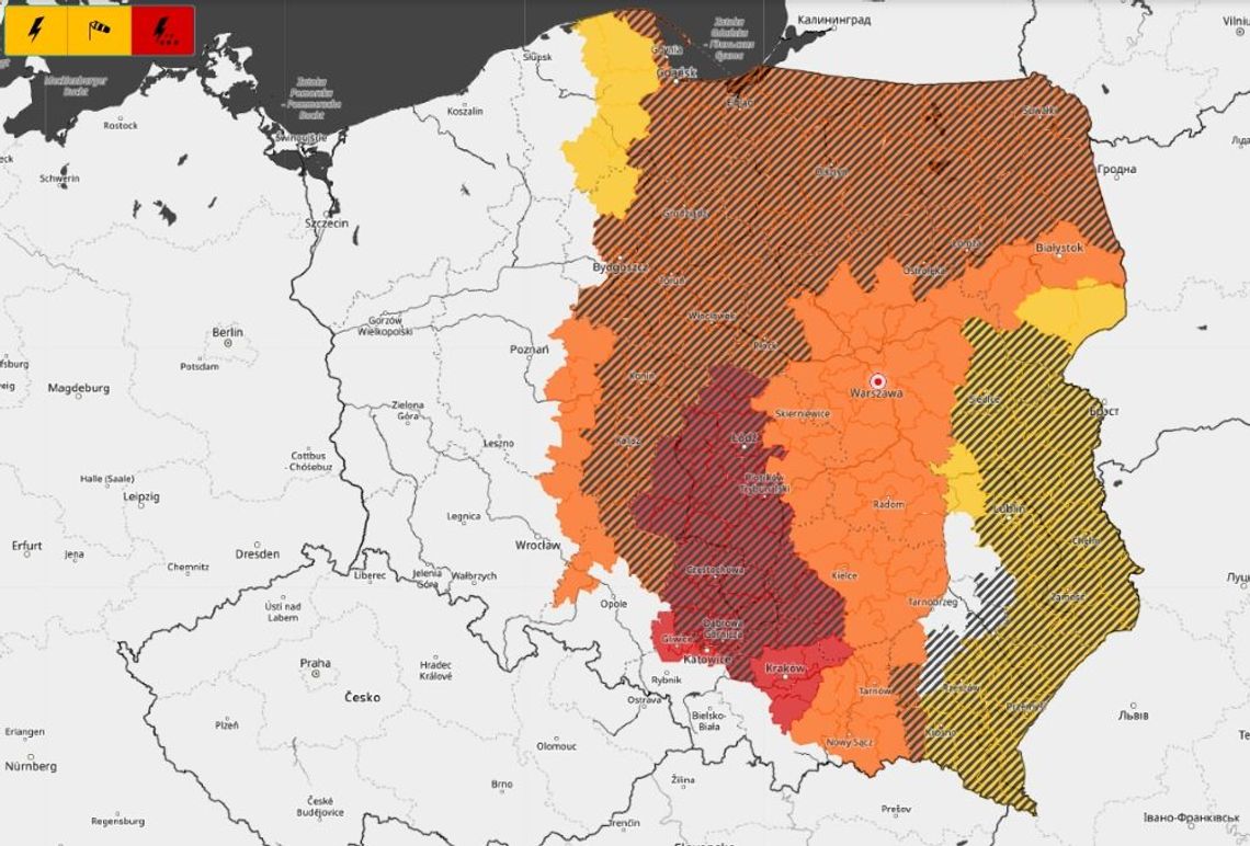 Alert pogodowy dla Małopolski.