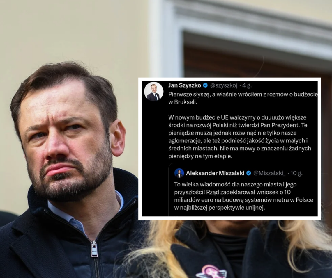 Miliardy na metro w Krakowie? Prezydent Miszalski dzieli euro, minister przeciera oczy...