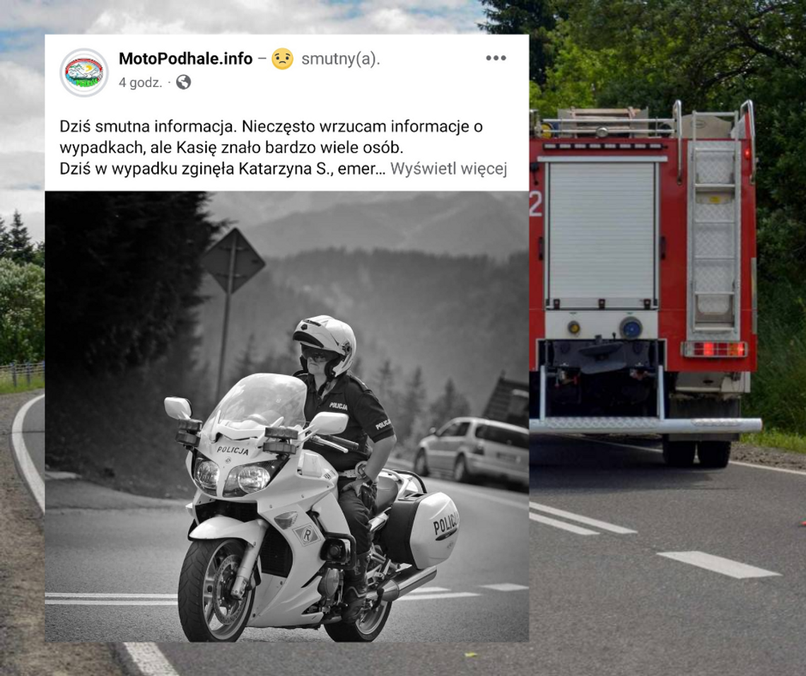 Motocykliści żegnają policjantkę. "Fajna babka, choć nie miała litości dla piratów drogowych"