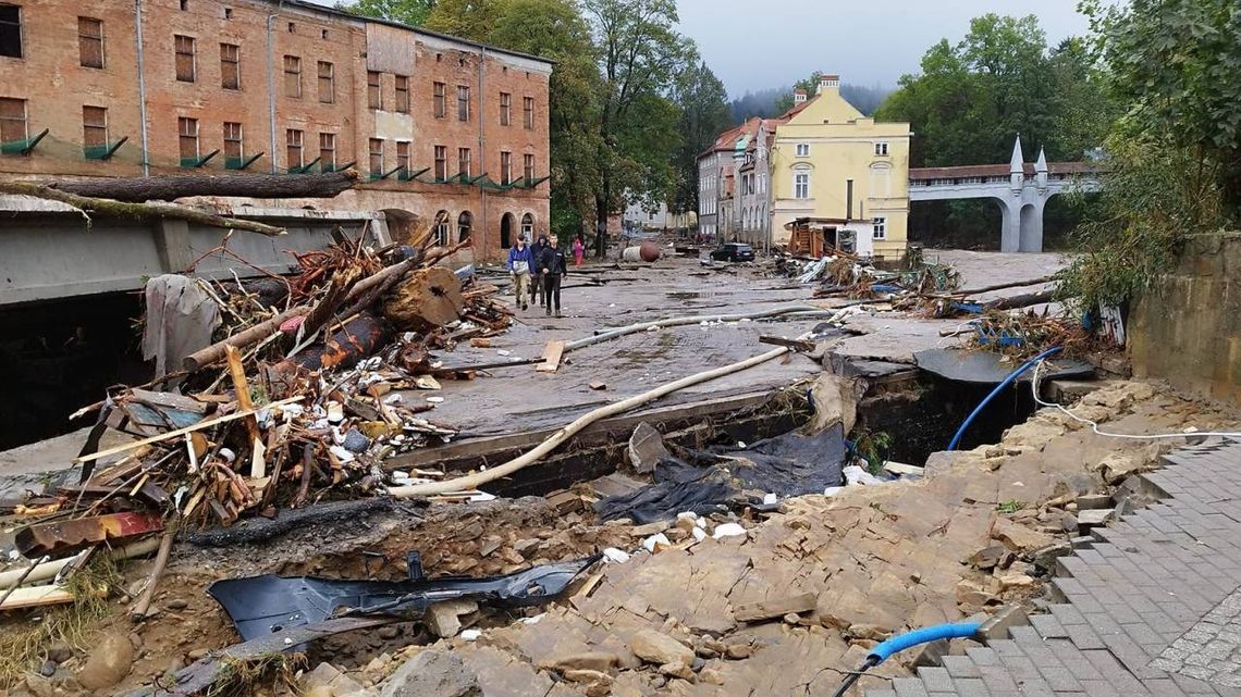 Muszyna z pomocą dla Lądka-Zdroju po niszczycielskiej powodzi