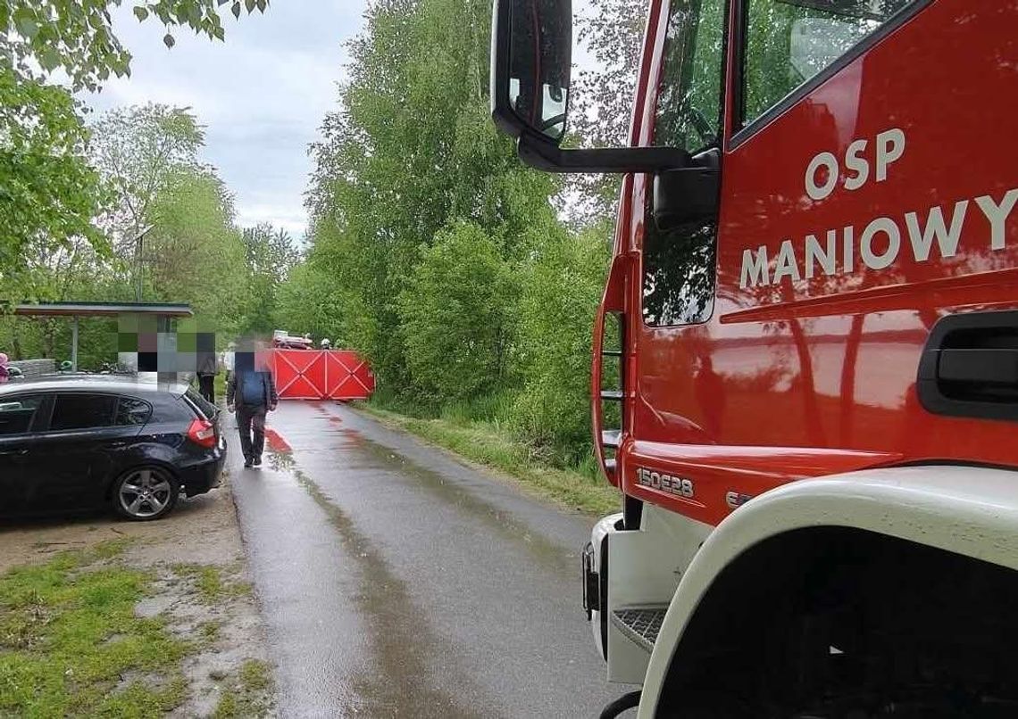 wypadek rowerowy Maniowy, zderzenie rowerzystów Maniowy, Maniowy ścieżka rowerowa wypadek, poszkodowany rowerzysta Maniowy, wypadek 24 maja Maniowy