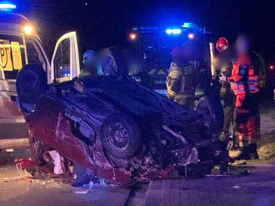 Mucharz, Świnna Poręba, droga krajowa dk28, dachowanie na drodze krajowej, dachowanie na dk28