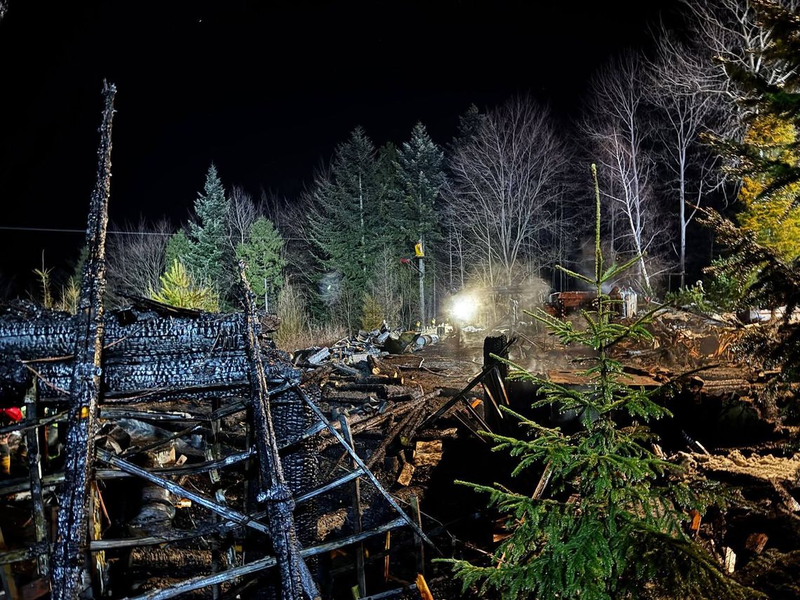 na sygnale, Restauracja Kocierz, Baciarska Chata, pożar Kocierz, pozar Kocierz, powiat wadowicki