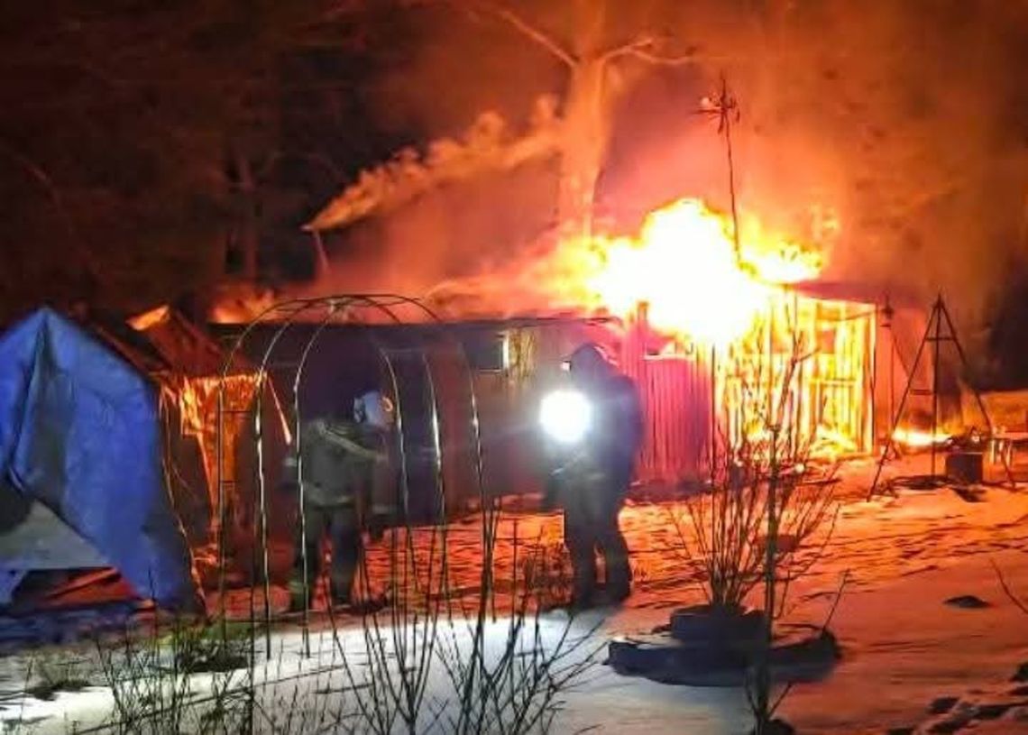 Zebrzydowice, powiat wadowicki, straż pożarna, pożar budynku gospodarczego Zebrzydowice, pożar w zebrzydowicach, Zebrzydowice pożar budynku gospodarczego
